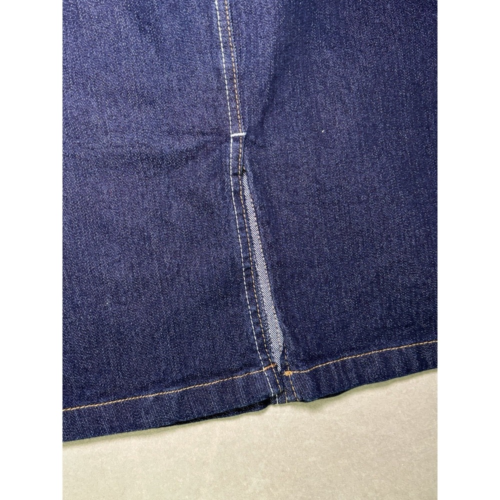 NWT Hybrid & Company Denim Pencil Skirt Size 14 Dark Wash Stretch - Picture 5 of 8